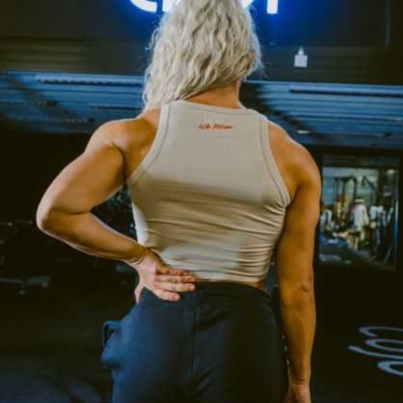 trained by jp x Melissa Beige Crop Top - Picture 1 of 3